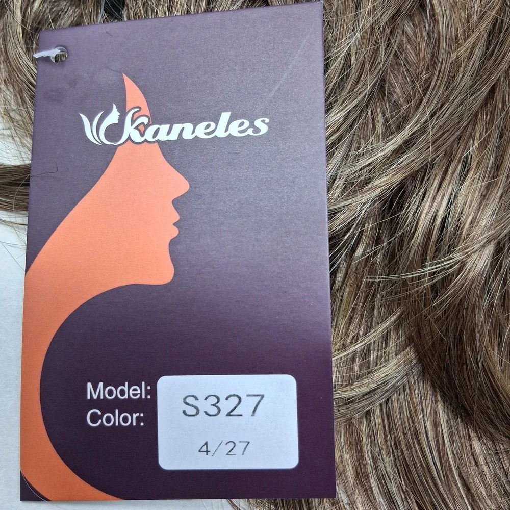 Kaneles S327 Mullet Wig Light Brown Blonde Mix Heat Resistant Synthetic Fiber